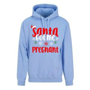 Christmas Pregnancy Santa Got Me Pregnant Gift Unisex Surf Hoodie