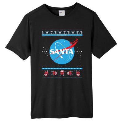 Cool Pixle S.A.N.T.A Take Off Holiday Christmas Sweater Tall Fusion ChromaSoft Performance T-Shirt