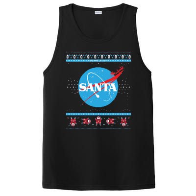 Cool Pixle S.A.N.T.A Take Off Holiday Christmas Sweater PosiCharge Competitor Tank