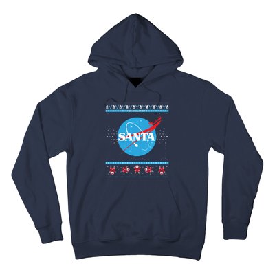 Cool Pixle S.A.N.T.A Take Off Holiday Christmas Sweater Hoodie