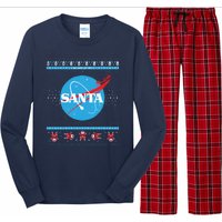 Cool Pixle S.A.N.T.A Take Off Holiday Christmas Sweater Long Sleeve Pajama Set