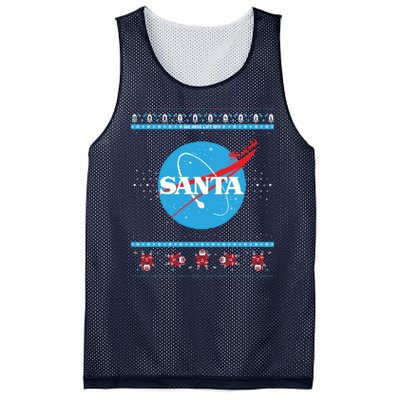 Cool Pixle S.A.N.T.A Take Off Holiday Christmas Sweater Mesh Reversible Basketball Jersey Tank