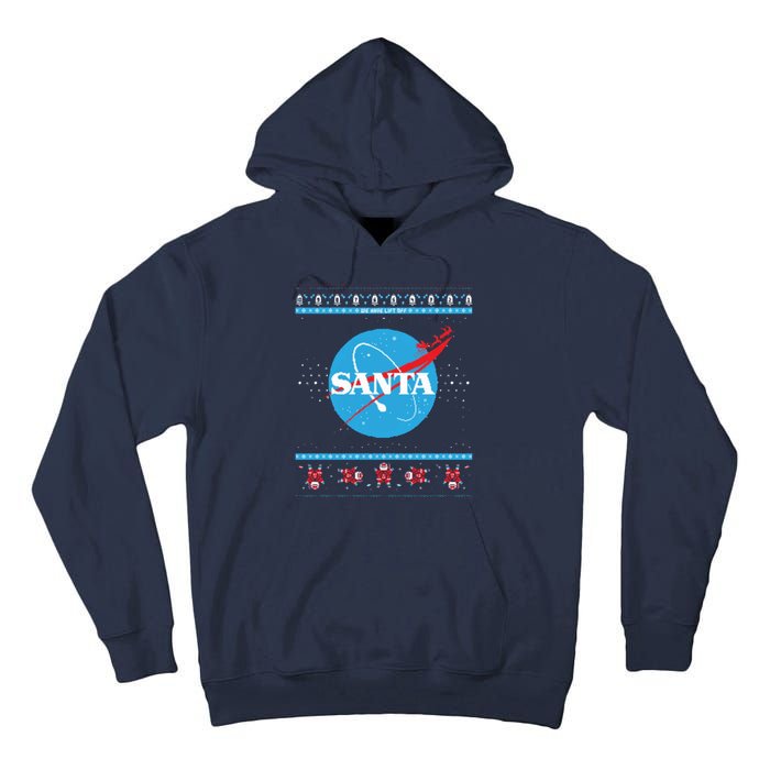 Cool Pixle S.A.N.T.A Take Off Holiday Christmas Sweater Tall Hoodie