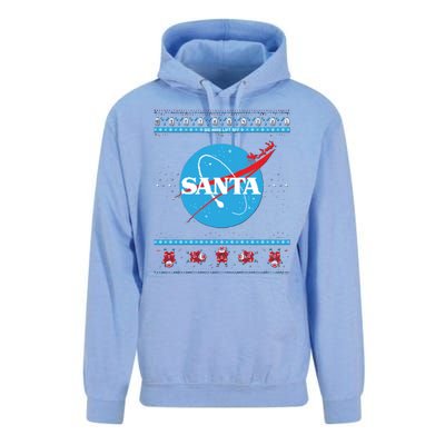 Cool Pixle S.A.N.T.A Take Off Holiday Christmas Sweater Unisex Surf Hoodie