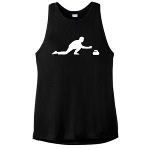 Curling Patent Stone Ladies PosiCharge Tri-Blend Wicking Tank