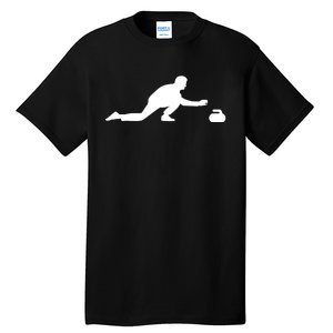 Curling Patent Stone Tall T-Shirt