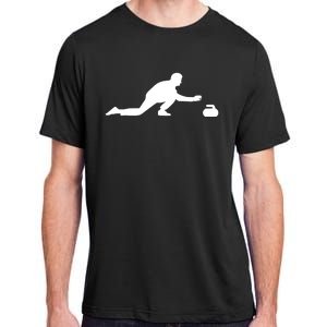 Curling Patent Stone Adult ChromaSoft Performance T-Shirt