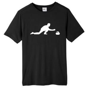 Curling Patent Stone Tall Fusion ChromaSoft Performance T-Shirt