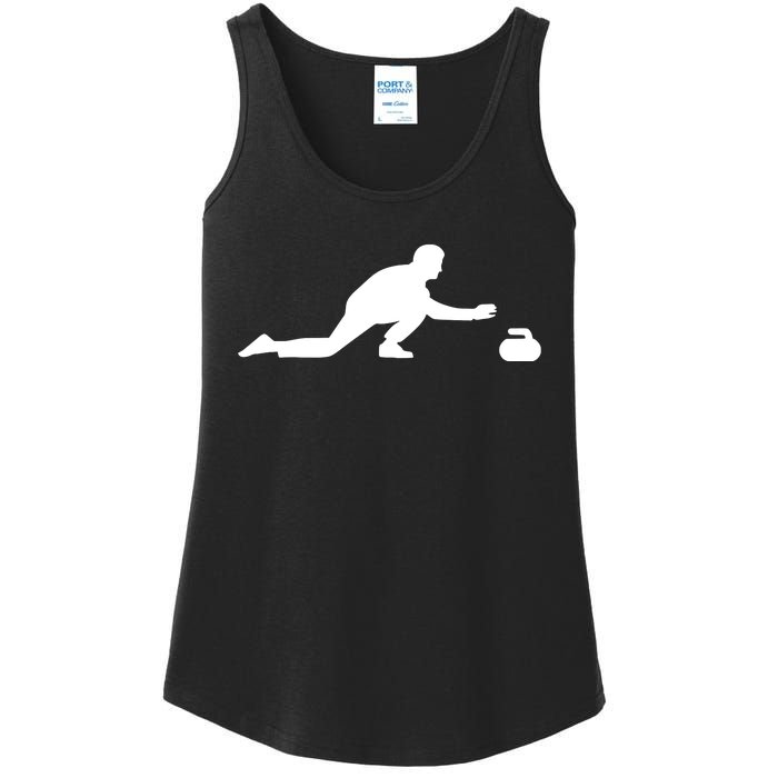 Curling Patent Stone Ladies Essential Tank