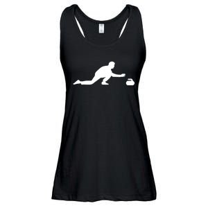 Curling Patent Stone Ladies Essential Flowy Tank