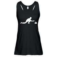 Curling Patent Stone Ladies Essential Flowy Tank