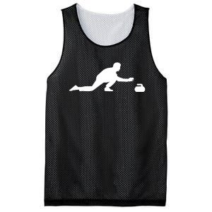 Curling Patent Stone Mesh Reversible Basketball Jersey Tank