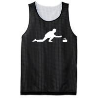 Curling Patent Stone Mesh Reversible Basketball Jersey Tank