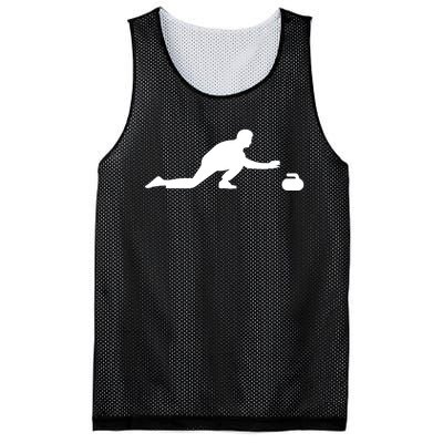 Curling Patent Stone Mesh Reversible Basketball Jersey Tank