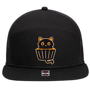 Cat Puncake Shirts Funny Lazy Halloween Costume Cat Lovers 7 Panel Mesh Trucker Snapback Hat