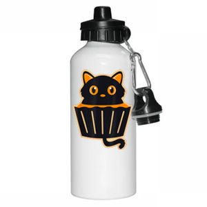 Cat Puncake Shirts Funny Lazy Halloween Costume Cat Lovers Aluminum Water Bottle