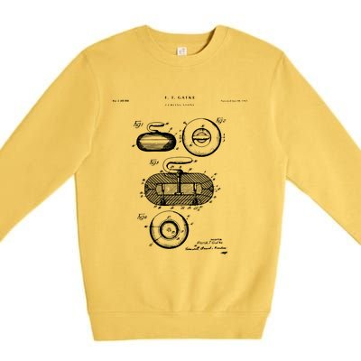 Curling Patent Stone Premium Crewneck Sweatshirt