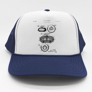 Curling Patent Stone Trucker Hat