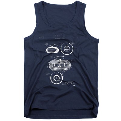 Curling Patent Stone Tank Top