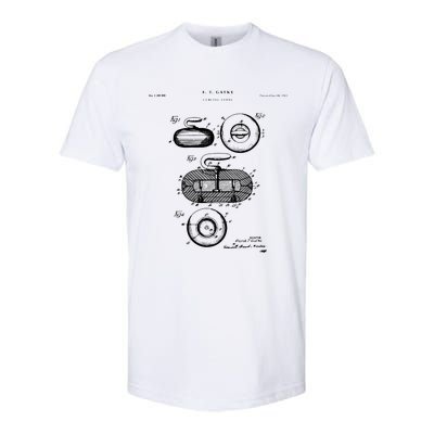 Curling Patent Stone Softstyle CVC T-Shirt