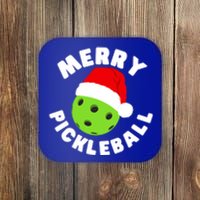 Christmas Pickleball Santa Hat Pickleball Player Xmas Gift Coaster