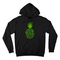 Cute Pineapple Shamrock Leaf Clover Saint Patrick's Day Hoodie