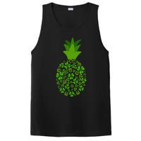 Cute Pineapple Shamrock Leaf Clover Saint Patrick's Day PosiCharge Competitor Tank