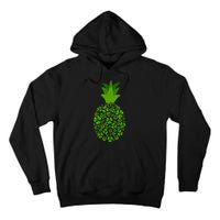 Cute Pineapple Shamrock Leaf Clover Saint Patrick's Day Tall Hoodie