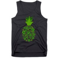 Cute Pineapple Shamrock Leaf Clover Saint Patrick's Day Tank Top