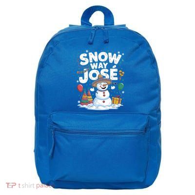 Christmas Pun Snow Snow Way Jose Gift 16 in Basic Backpack