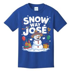 Christmas Pun Snow Snow Way Jose Gift Kids T-Shirt