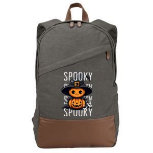 Coolest Pumpkin Spooky Awesome Halloween Teens Gift Cotton Canvas Backpack