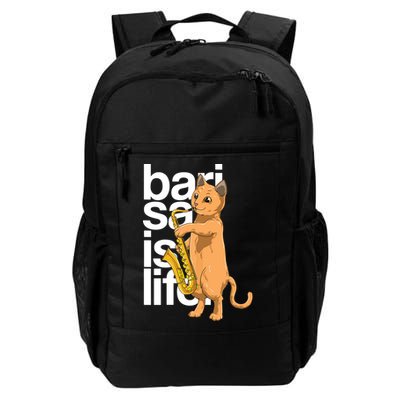 Cat Playing Saxophone Cat Jazz Sax Saxophonist Cat Musician Backpack