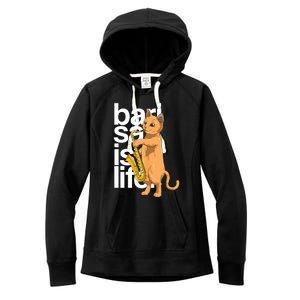 Cat Playing Saxophone Cat Jazz Sax Saxophonist Cat Musician Women's Fleece Hoodie