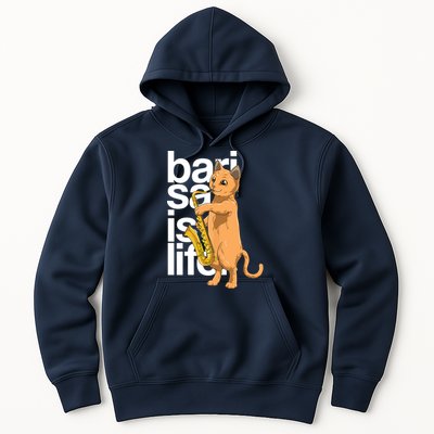 Cat Playing Saxophone Cat Jazz Sax Saxophonist Cat Musician Hoodie