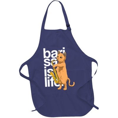 Cat Playing Saxophone Cat Jazz Sax Saxophonist Cat Musician Apron