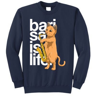 Cat Playing Saxophone Cat Jazz Sax Saxophonist Cat Musician Sweatshirt