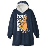 Cat Playing Saxophone Cat Jazz Sax Saxophonist Cat Musician Hooded Wearable Blanket