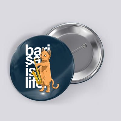 Cat Playing Saxophone Cat Jazz Sax Saxophonist Cat Musician Button