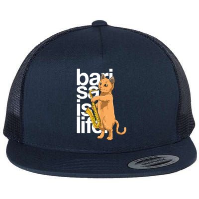 Cat Playing Saxophone Cat Jazz Sax Saxophonist Cat Musician Flatbill Hat