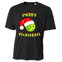 Christmas Pickleball Santa Hat Pickleball Player Winter Dink Cooling Performance Crew T-Shirt