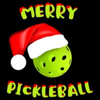 Christmas Pickleball Santa Hat Pickleball Player Winter Dink Cooling Performance Crew T-Shirt
