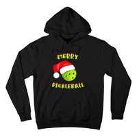 Christmas Pickleball Santa Hat Pickleball Player Winter Dink Hoodie