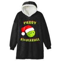 Christmas Pickleball Santa Hat Pickleball Player Winter Dink Hooded Wearable Blanket