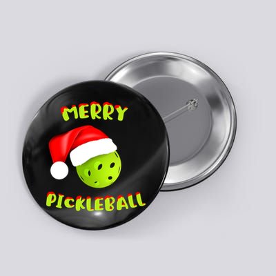 Christmas Pickleball Santa Hat Pickleball Player Winter Dink Button