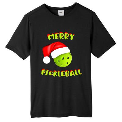 Christmas Pickleball Santa Hat Pickleball Player Winter Dink Tall Fusion ChromaSoft Performance T-Shirt