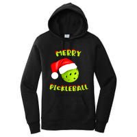 Christmas Pickleball Santa Hat Pickleball Player Winter Dink Women's Pullover Hoodie