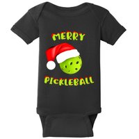 Christmas Pickleball Santa Hat Pickleball Player Winter Dink Baby Bodysuit