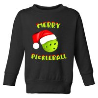 Christmas Pickleball Santa Hat Pickleball Player Winter Dink Toddler Sweatshirt