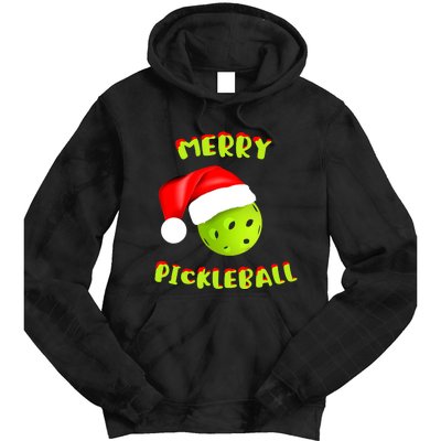 Christmas Pickleball Santa Hat Pickleball Player Winter Dink Tie Dye Hoodie